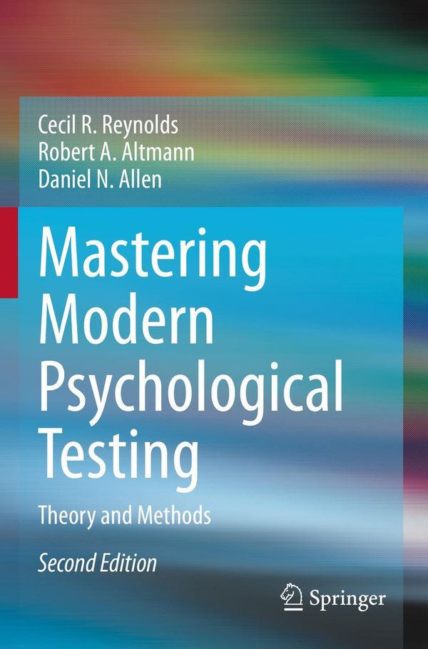 Mastering Modern Psychological Testing - Cecil R. Reynolds (Buch)