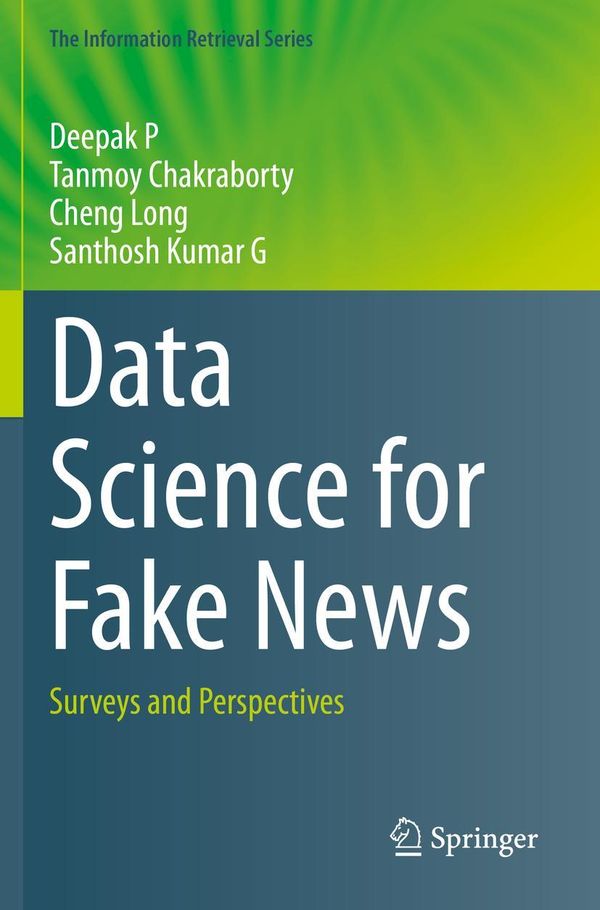 Data Science for Fake News - Deepak P (Buch)