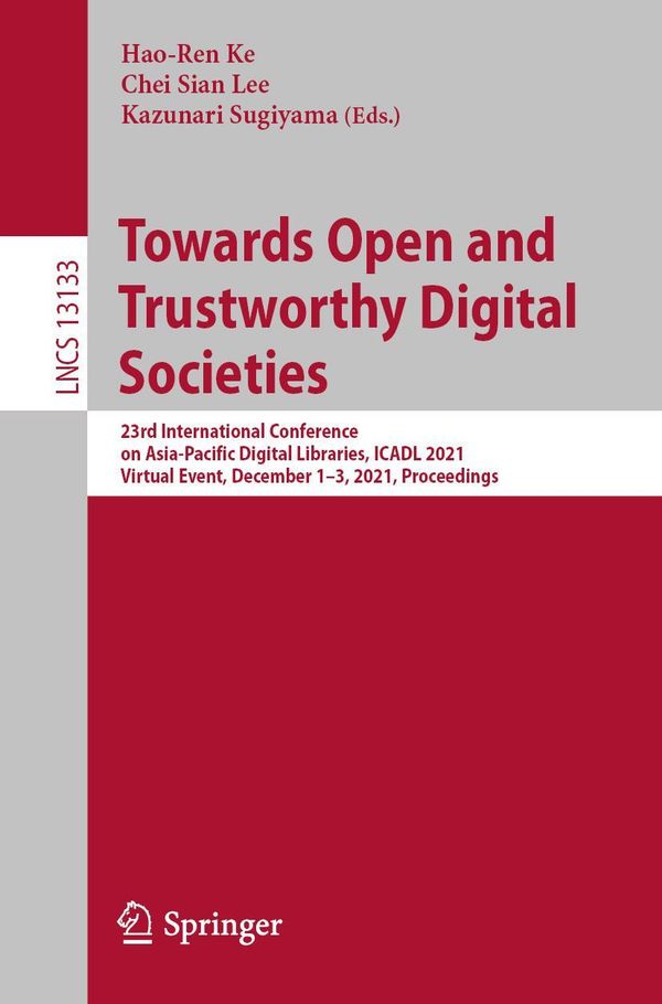Towards Open and Trustworthy Digital Societies (Buch)