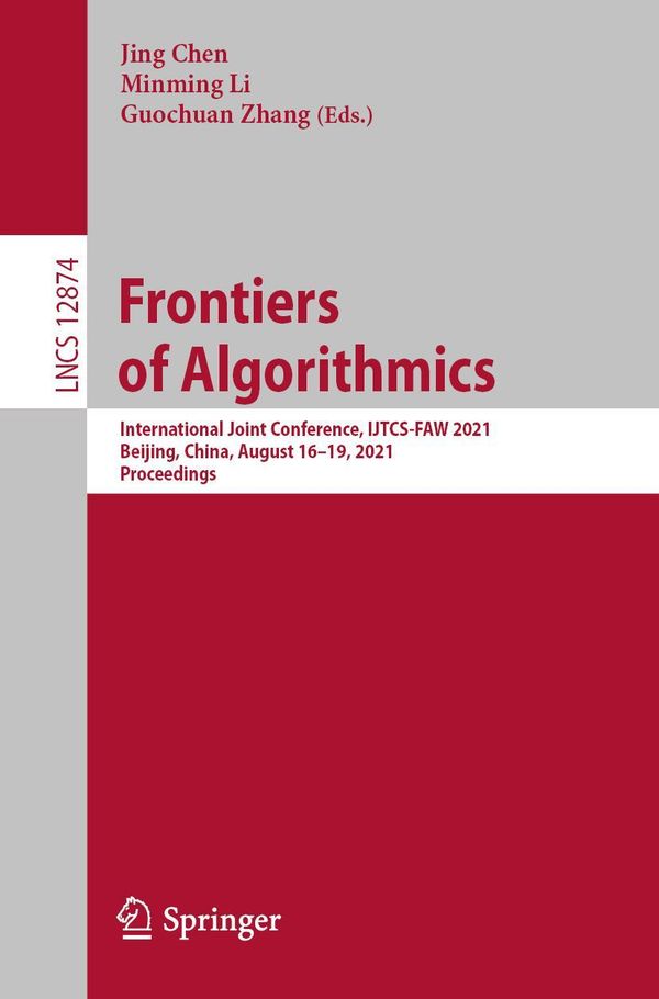 Frontiers of Algorithmics (Buch)
