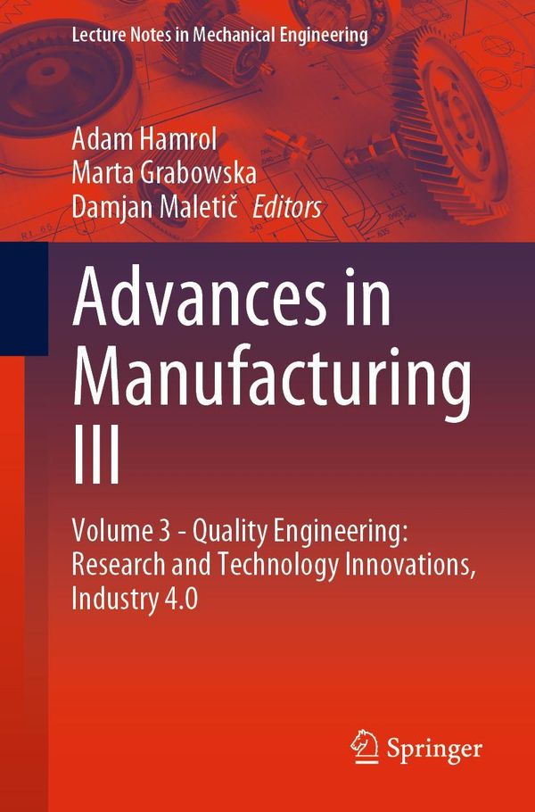Advances in Manufacturing III (Buch)