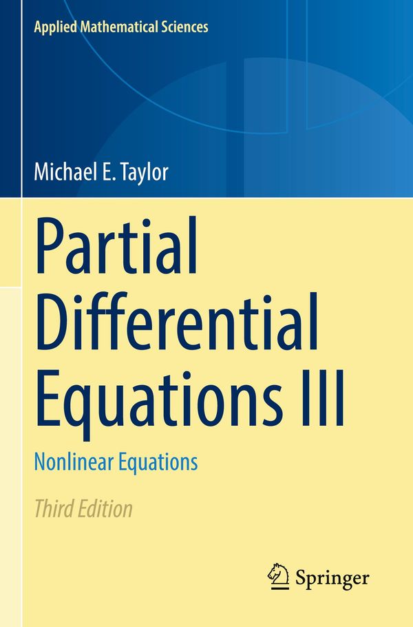 Partial Differential Equations III - Michael E. Taylor (Buch)