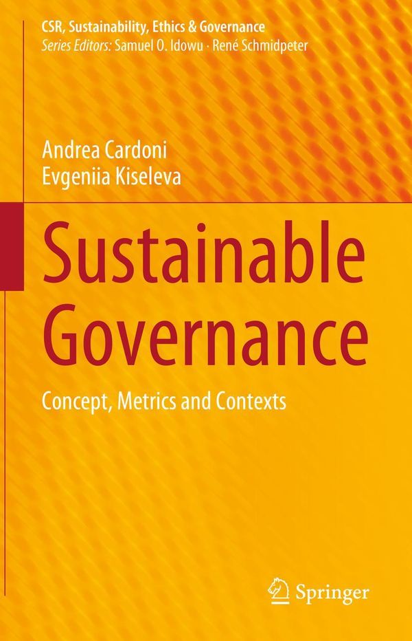Sustainable Governance - Andrea Cardoni (Buch)