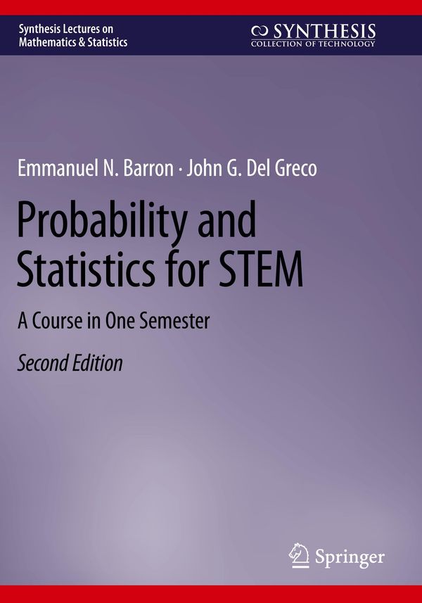 Probability and Statistics for STEM - Emmanuel N. Barron (Buch)