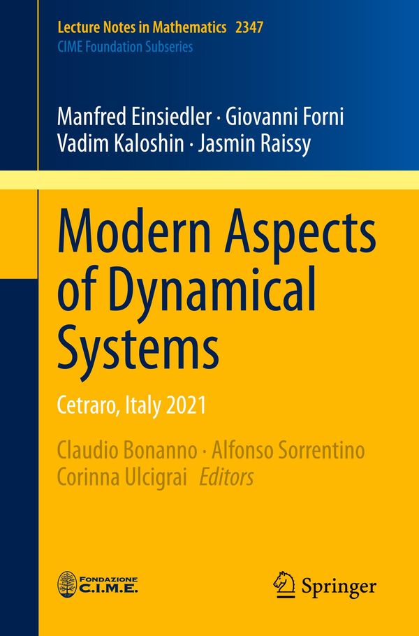 Modern Aspects of Dynamical Systems - Manfred Einsiedler (Buch)