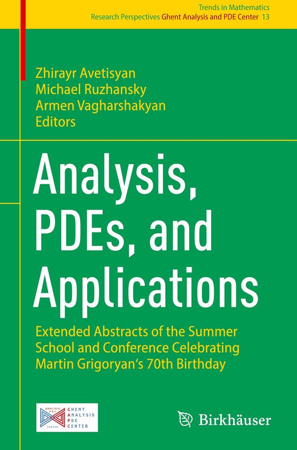 Analysis, PDEs, and Applications