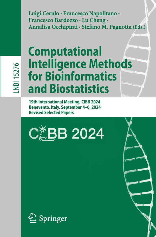 Computational Intelligence Methods for Bioinformatics and Biostatistics