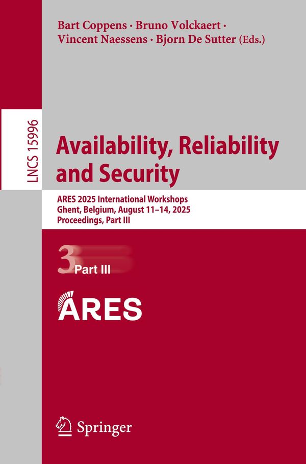 Availability, Reliability and Security