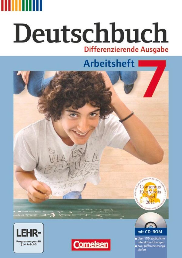 Deutschbuch 7. Schuljahr. Arbeitsheft mit Lösungen und Übungs-CD-RO...