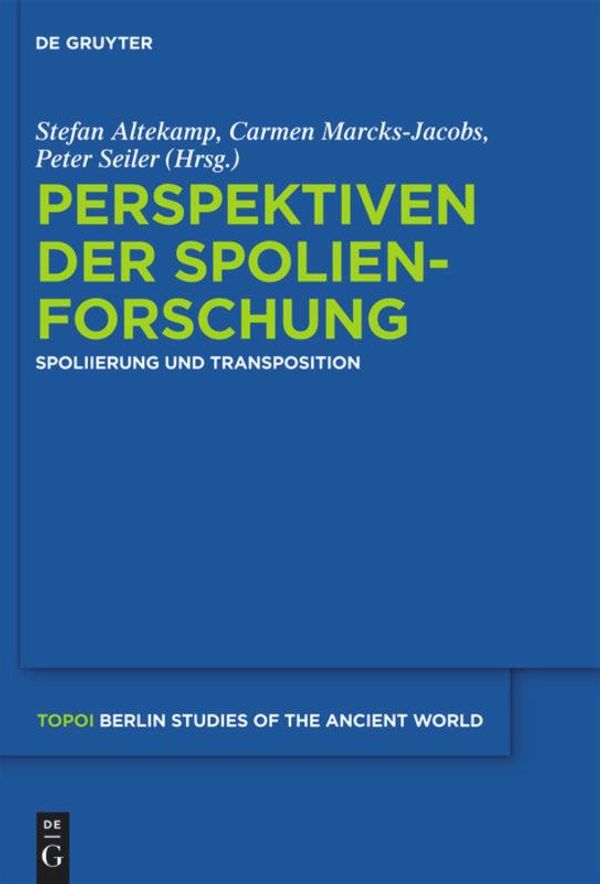 Perspektiven der Spolienforschung 1 (Buch)