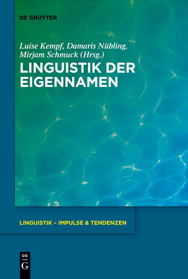 Linguistik der Eigennamen (Buch)