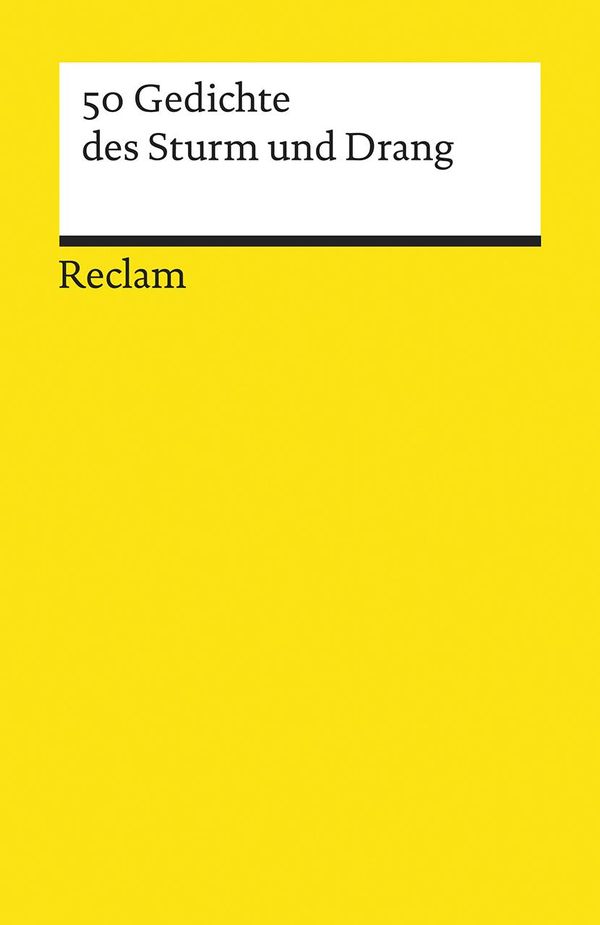 50 Gedichte des Sturm und Drang (Buch)