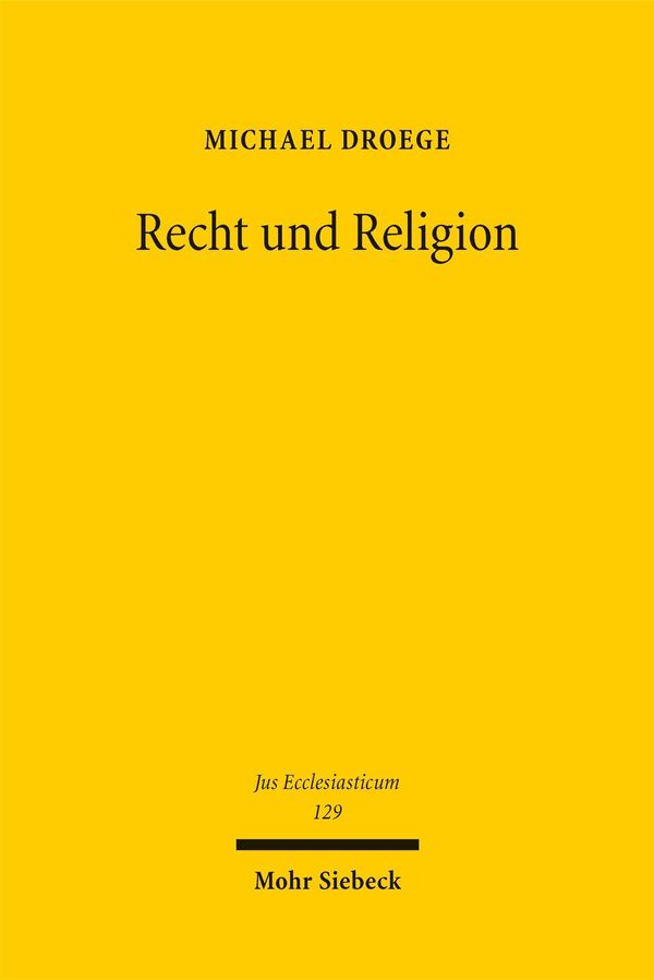 Recht und Religion - Michael Droege (Buch)