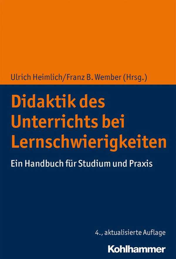 Didaktik des Unterrichts bei Lernschwierigkeiten (Buch)