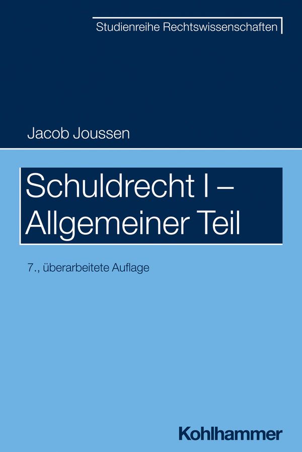 Schuldrecht I - Allgemeiner Teil - Jacob Joussen (Buch)