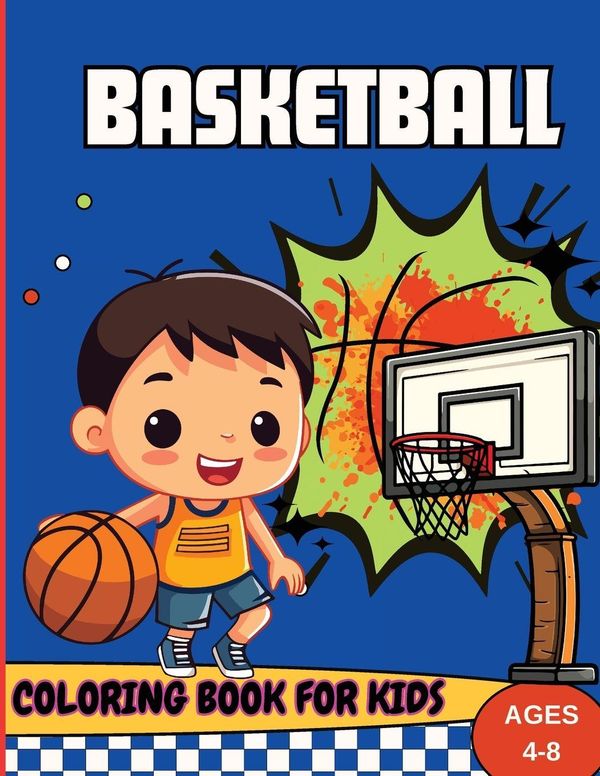 Basketball Coloring Book For Kids Ages 4-8 - Tobba (Buch)