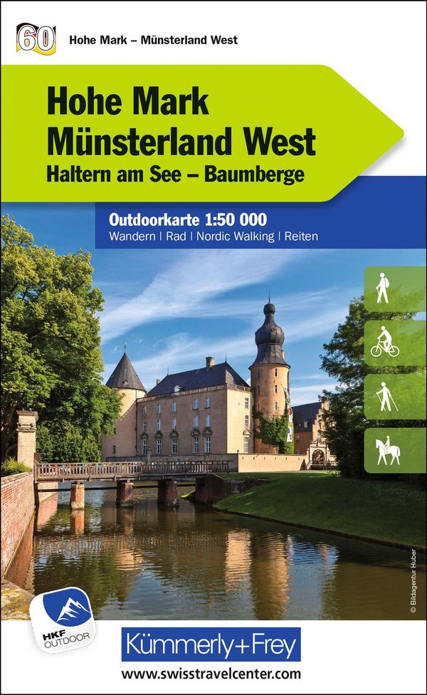 Hohe Mark - Münsterland West Haltern am See, Baumberge, Nr. 60 Outdoorkarte Deutschland 1:50 000