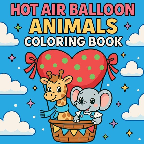Hot Air Balloon Animals - Coloring Book - Chris Martin (Buch)