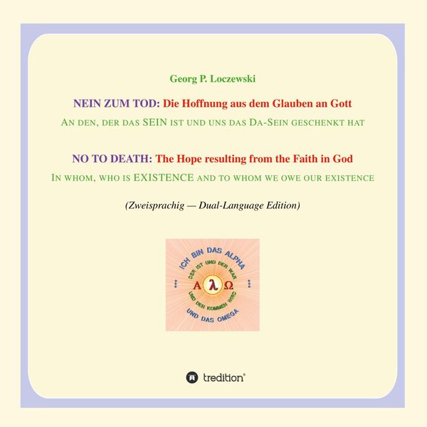 NEIN ZUM TOD: Die Hoffnung aus dem Glauben an Gott (Buch)