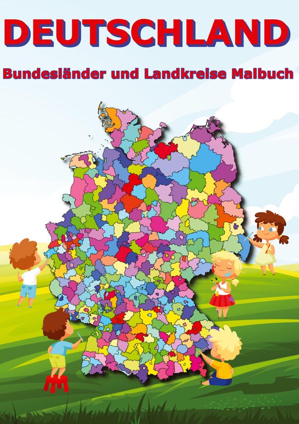 Deutschland Bundesländer und Landkreise Malbuch - M&M Baciu (Buch)