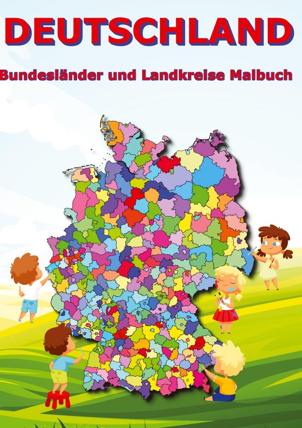 Deutschland Bundesländer und Landkreise Malbuch - M&M Baciu (Buch)