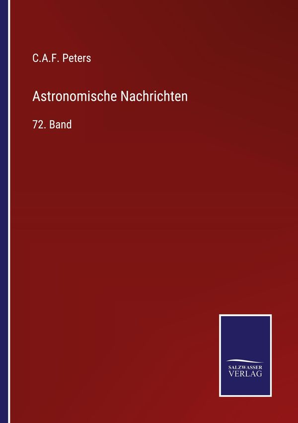 Astronomische Nachrichten - C. A. F. Peters (Buch)