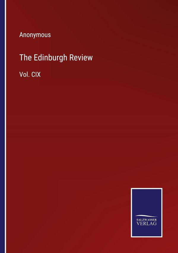 The Edinburgh Review - Anonymous (Buch)