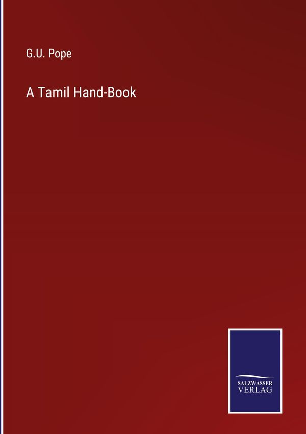 A Tamil Hand-Book - G. U. Pope (Buch)