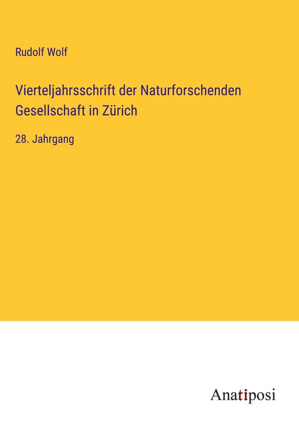 Vierteljahrsschrift der Naturforschenden Gesellschaft in Zürich (Buch)