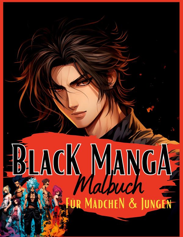 Black Manga Malbuch. - Lucys Manga Malbücher (Buch)