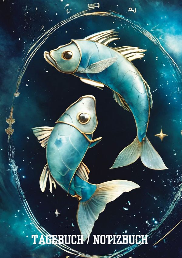 Tagebuch / Notizbuch Sternzeichen Fisch - Willi Meinecke (Buch)