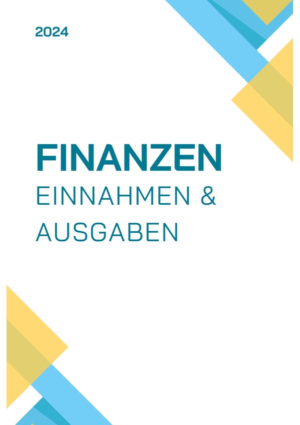 Finanzen. Einnahmen und Ausgaben. Tabellen - Jakob Welik (Buch)