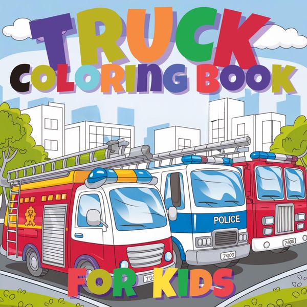Fun Trucks Coloring Book for Kids - Joe Hammoud (Buch)