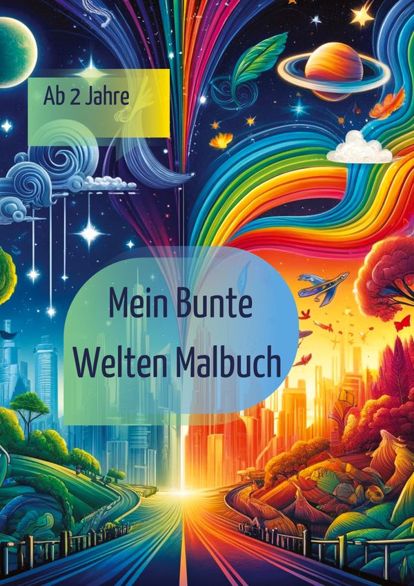 Bunte Welten: Dein kreatives Ausmalbuch für große und kleine Künstl...