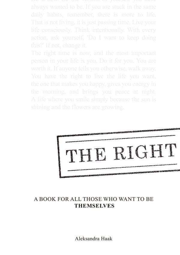 The Right. - Aleksandra Haak (Buch)