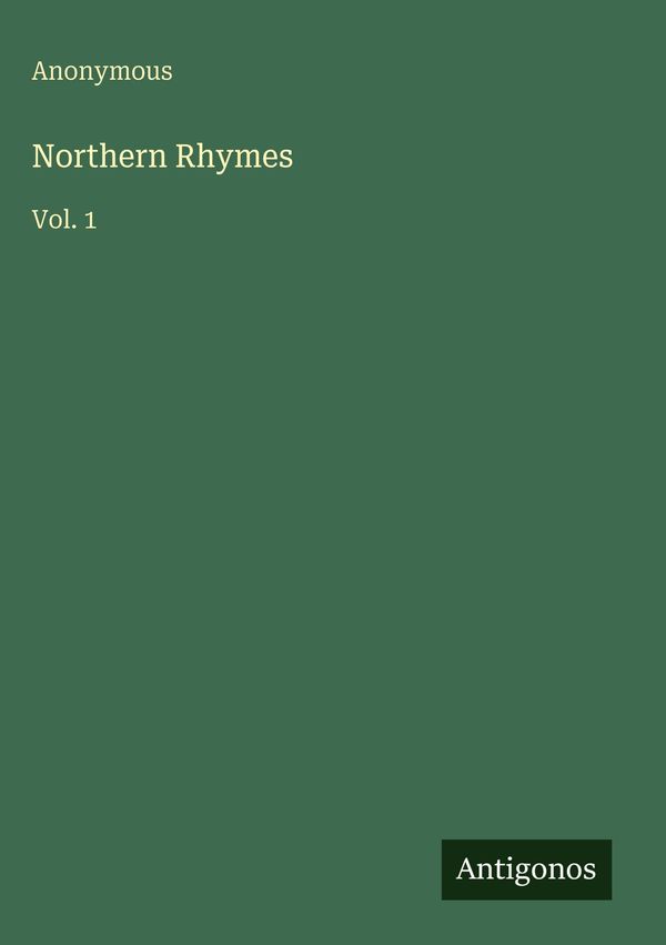 Northern Rhymes - Anonymous (Buch)
