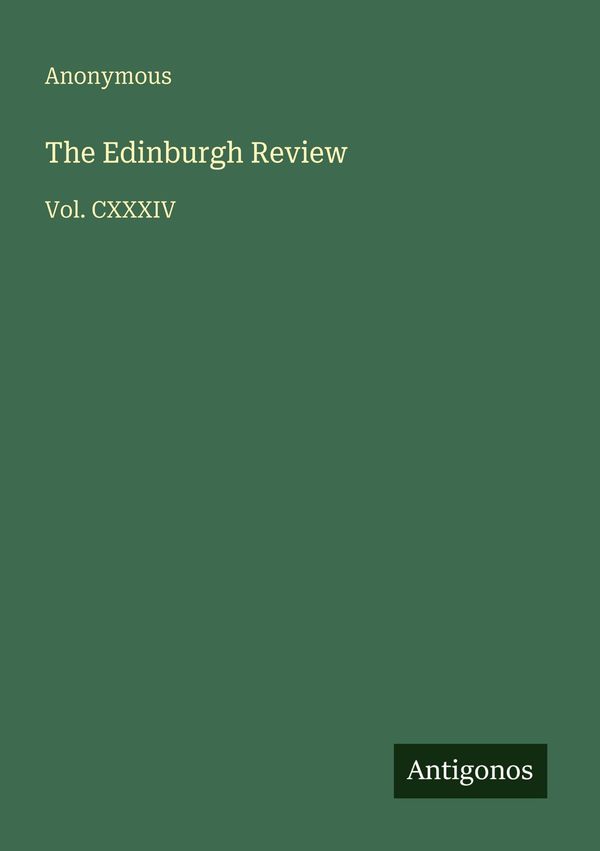 The Edinburgh Review - Anonymous (Buch)