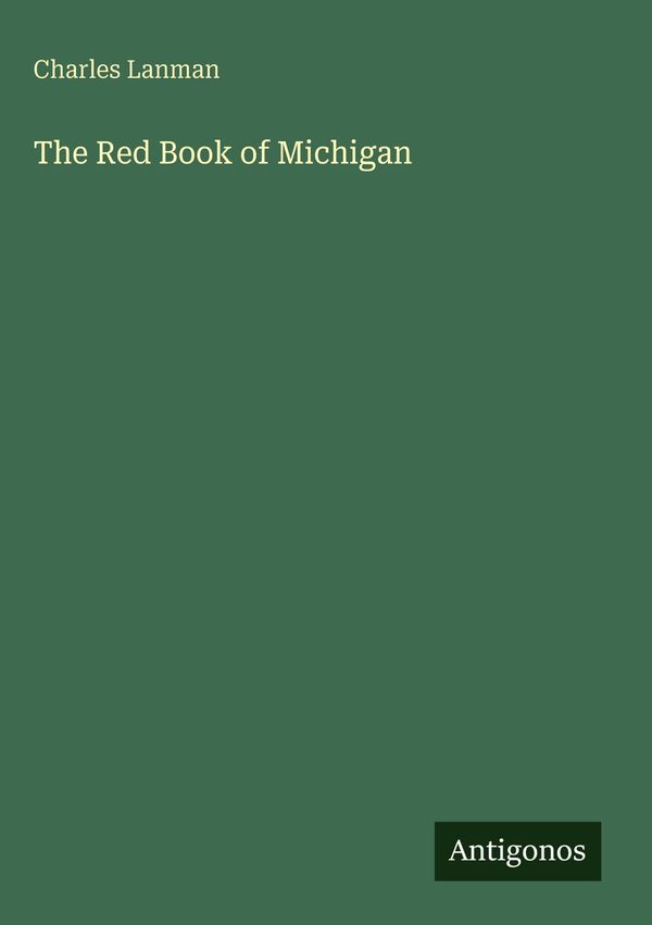 The Red Book of Michigan - Charles Lanman (Buch)