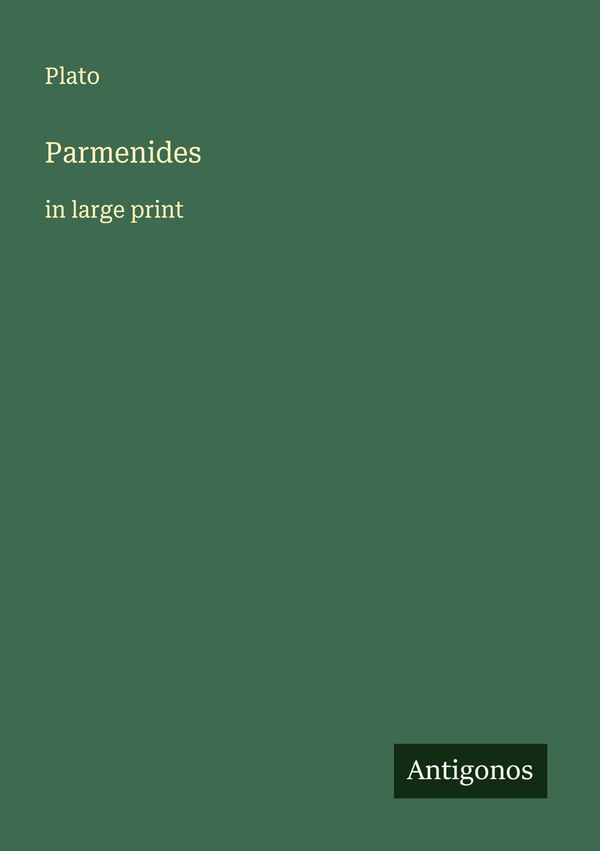Parmenides - Plato (Buch)