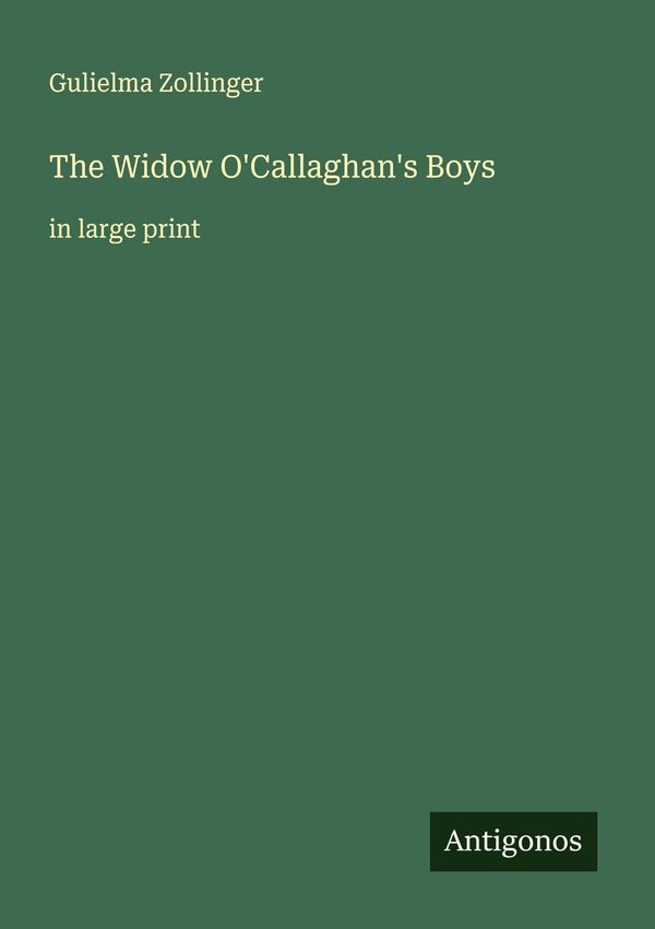The Widow OCallaghans Boys - Gulielma Zollinger (Buch)