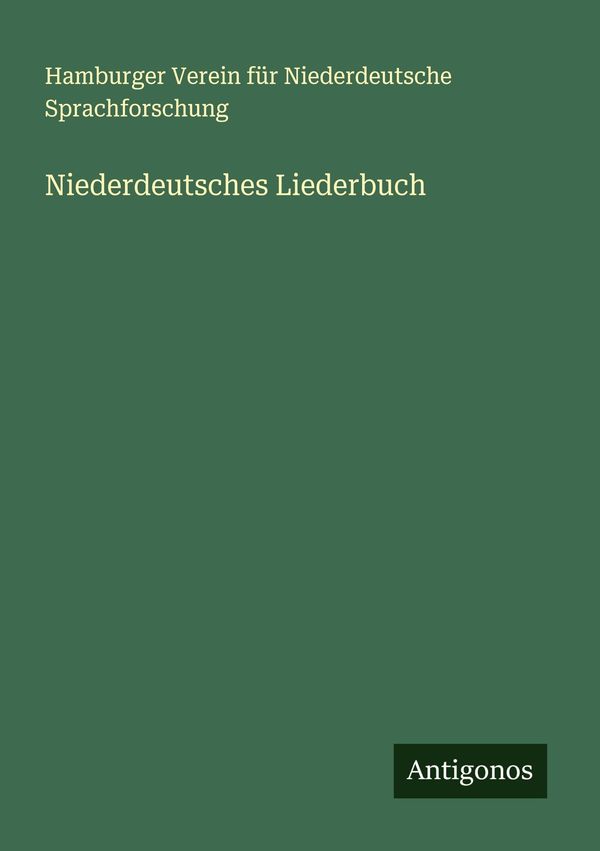 Niederdeutsches Liederbuch (Buch)