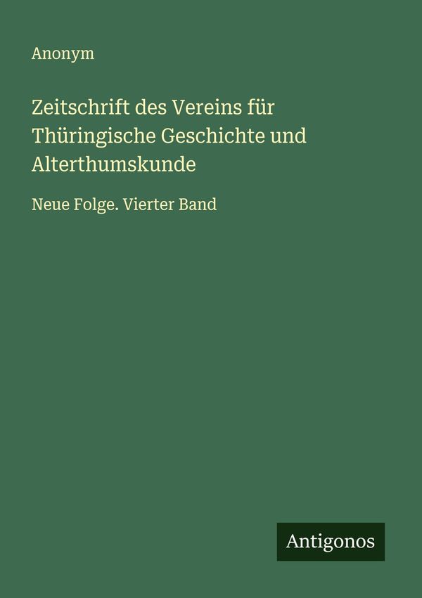 Zeitschrift des Vereins für Thüringische Geschichte und Alterthumsk...
