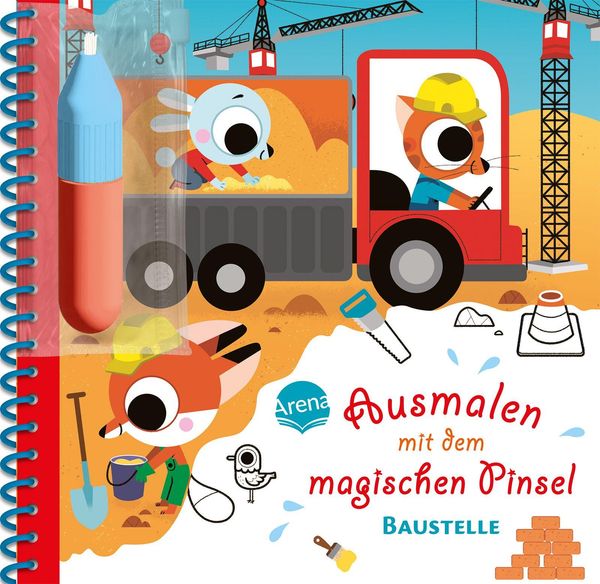 Ausmalen mit dem magischen Pinsel. Baustelle (Buch)