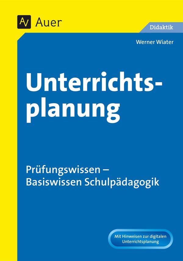 Unterrichtsplanung - Werner Wiater (Buch)