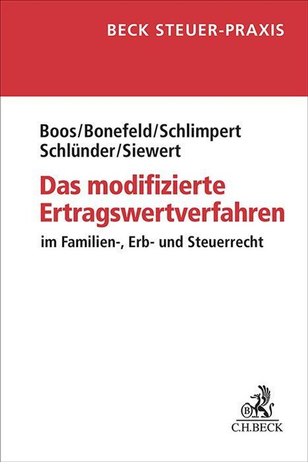 Das modifizierte Ertragswertverfahren - Frank Boos (Buch)