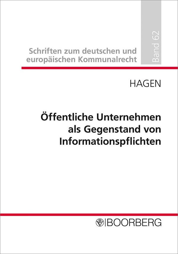 Öffentliche Unternehmen als Gegenstand von Informationspflichten