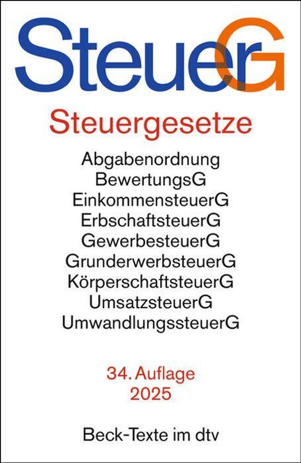 Steuergesetze. SteuerG (Buch)