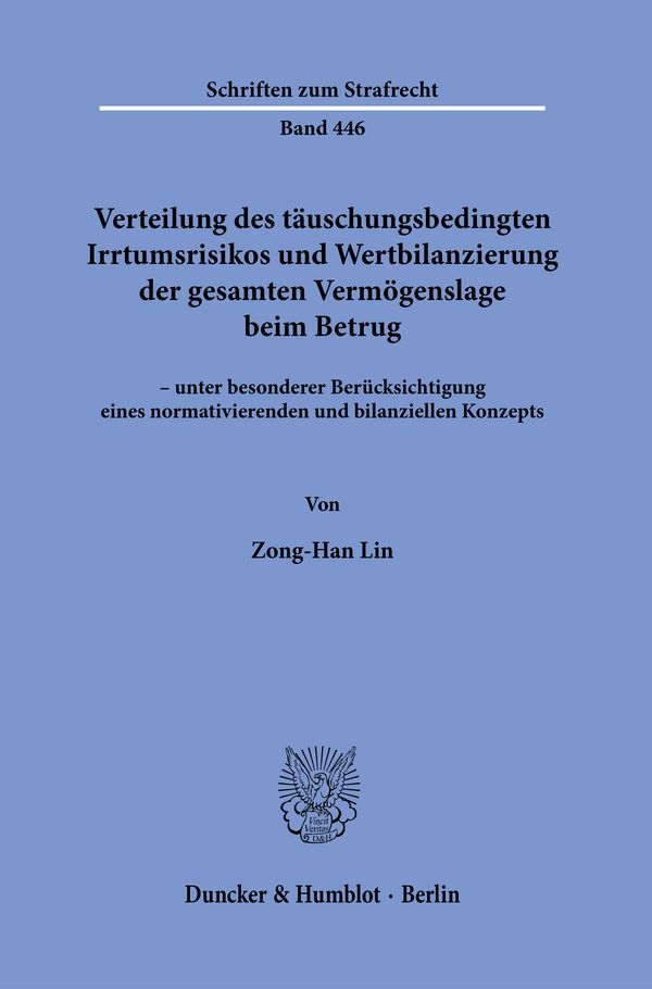 Verteilung des täuschungsbedingten Irrtumsrisikos und Wertbilanzier...