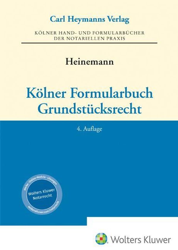 Kölner Formularbuch Grundstücksrecht (Buch)