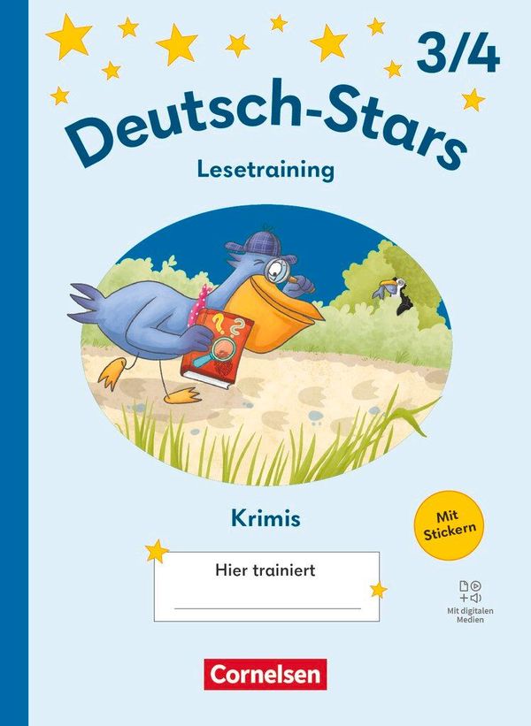 Deutsch-Stars 3./4. Schuljahr - Ausgabe 2025 - Lesetraining für Kri...
